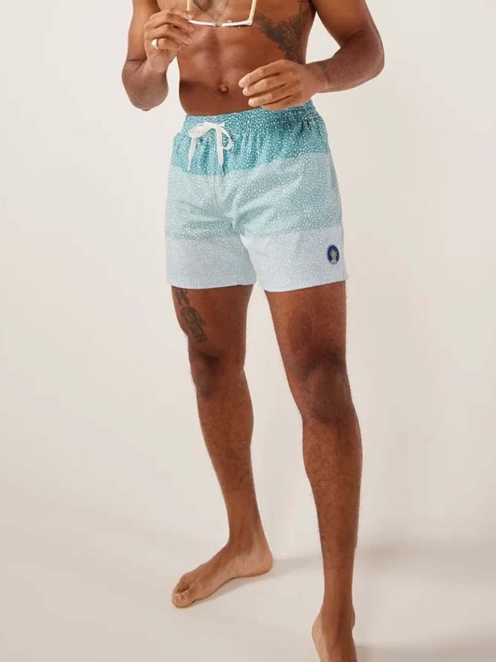Men’s Chubbies Classic THE WHALE TRUNKS 5.5” swim trunks Size XL teal